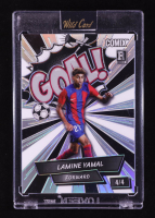 Lamine Yamal 2024 Wild Card Comix Goal! Silver Prismatic #LY12 RC #4/4 at PristineAuction.com