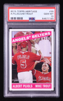Mike Trout / Albert Pujols 2015 Topps Heritage #99 (PSA 10) at PristineAuction.com
