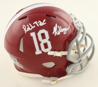 Rydarrius "Red" Morgan Signed Alabama Crimson Tide Speed Mini Helmet Inscribed "Roll Tide" (Beckett) at PristineAuction.com