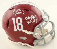 Aeryn "Bubba" Hampton Signed Alabama Crimson Tide Speed Mini Helmet Inscribed "Roll Tide" (Beckett) at PristineAuction.com