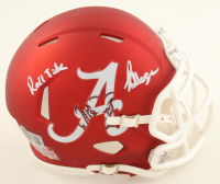 Rydarrius "Red" Morgan Signed Alabama Crimson Tide Speed Mini Helmet Inscribed "Roll Tide" (Beckett) at PristineAuction.com