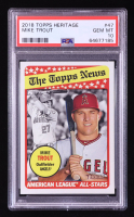 Mike Trout 2018 Topps Heritage #47 (PSA 10) at PristineAuction.com