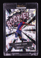 Lamine Yamal 2024 Wild Card Comix Rookie! Silver RayWave #LY06 RC #3/4 at PristineAuction.com