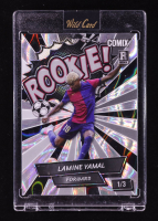 Lamine Yamal 2024 Wild Card Comix Rookie! Silver Lava #LY03 RC #1/3 at PristineAuction.com