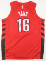 Yang Hansen Signed Trail Blazers Jordan Authentic Jersey (PSA) at PristineAuction.com