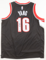 Yang Hansen Signed Trail Blazers Nike Authentic Jersey (PSA) at PristineAuction.com