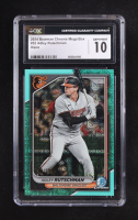 Adley Rutschman 2024 Bowman Chrome Mega Box Aqua Refractors #52 #260/299 (CGC 10) at PristineAuction.com