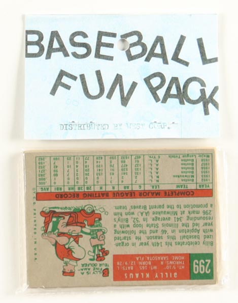 1959 Topps Baseball Card Fun Pack with (10) Cards at PristineAuction.com 1959 Topps Baseball Card Fun Pack with (10) Cards at PristineAuction.com