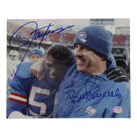 Lawrence Taylor & Bill Parcells Signed Giants 8x10 Photo (PSA) at PristineAuction.com