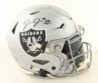 Josh Jacobs Signed Raiders Full-Size Authentic Speed Helmet with Visor (Radtke) at PristineAuction.com
