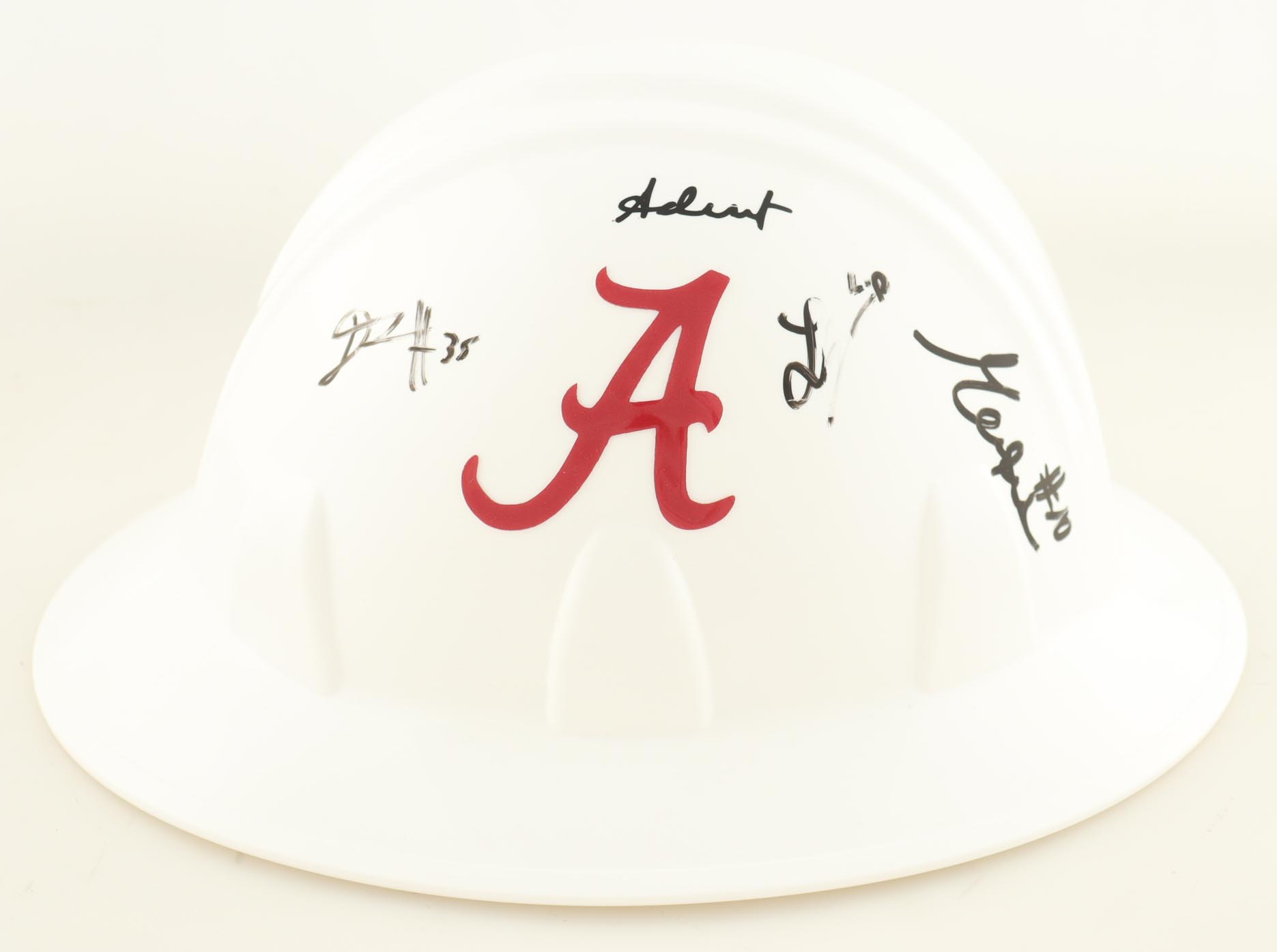 Alabama Crimson Tide Hard Hat Signed by (9) with Mark Sears, Chris Youngblood, Grant Nelson (JSA & Beckett) at PristineAuction.com Alabama Crimson Tide Hard Hat Signed by (9) with Mark Sears, Chris Youngblood, Grant Nelson (JSA & Beckett) at PristineAuction.com