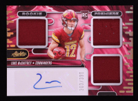 Luke McCaffrey 2024 Absolute Rookie Premiere Materials Autographs #22 RC #303/399 at PristineAuction.com