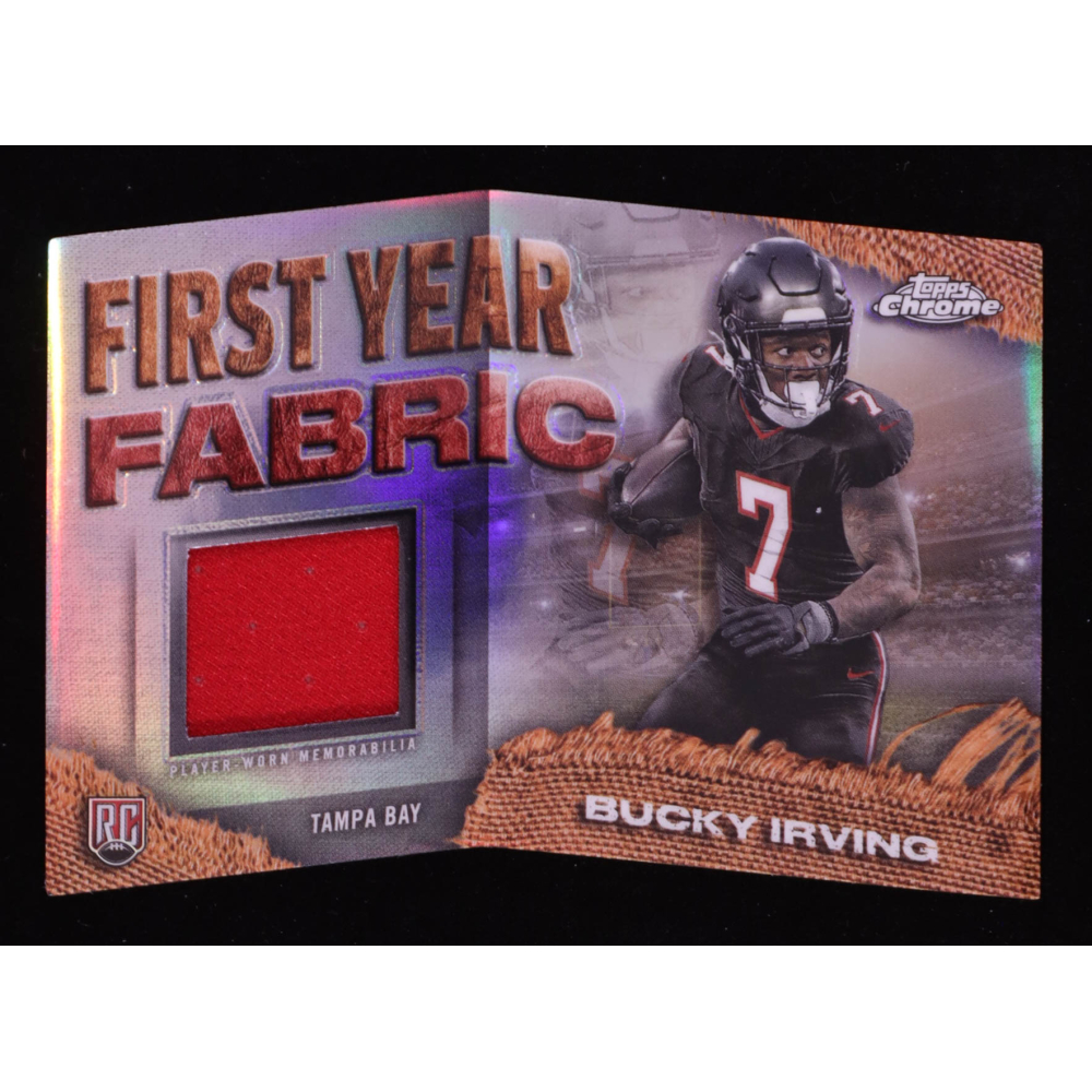 Bucky Irving 2024 Topps Chrome First Year Fabrics #FYFBI RC at PristineAuction.com