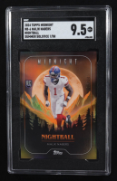 Malik Nabers 2024 Topps Midnight NightBall Summer Solstice #NB6 RC #07/50 (SGC 9.5) at PristineAuction.com