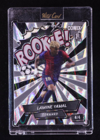Lamine Yamal 2024 Wild Card Comix Rookie! Silver RayWave #LY02 RC #4/4 at PristineAuction.com