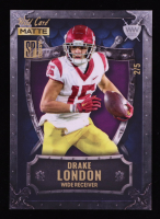 Drake London 2022 Wild Card Matte SP Weekend Warrior Purple #WWN11 RC #2/5 at PristineAuction.com