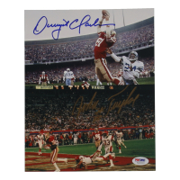 Dwight Clark & John Taylor Signed 49ers 8x10 Photo (PSA) at PristineAuction.com