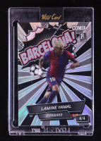 Lamine Yamal 2024 Wild Card Comix Barcelona! Silver Prismatic #LY02 RC #4/4 at PristineAuction.com