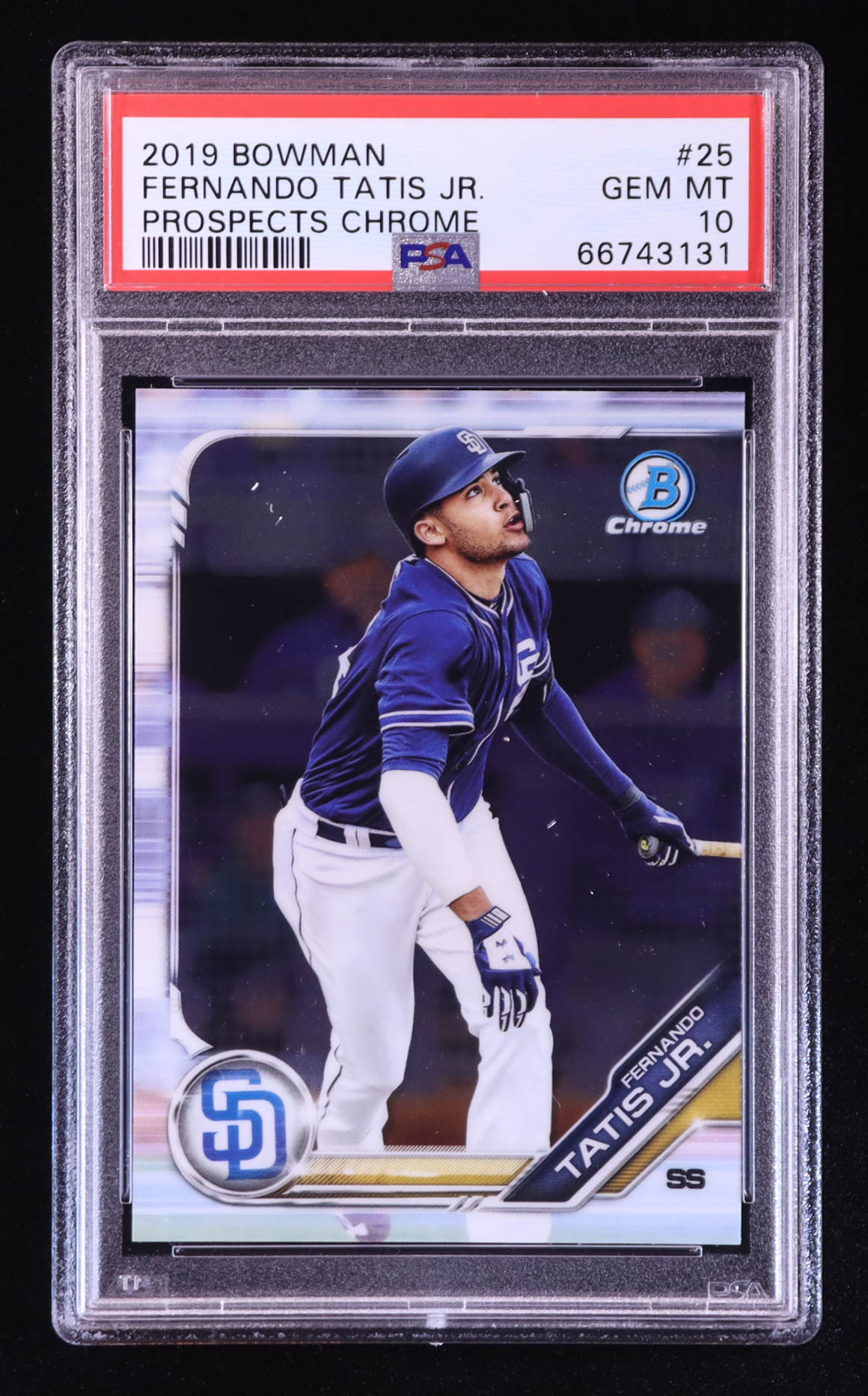 Fernando Tatis Jr. 2019 Bowman Chrome Prospects #BCP25 RC (PSA 10) at PristineAuction.com Fernando Tatis Jr. 2019 Bowman Chrome Prospects #BCP25 RC (PSA 10) at PristineAuction.com