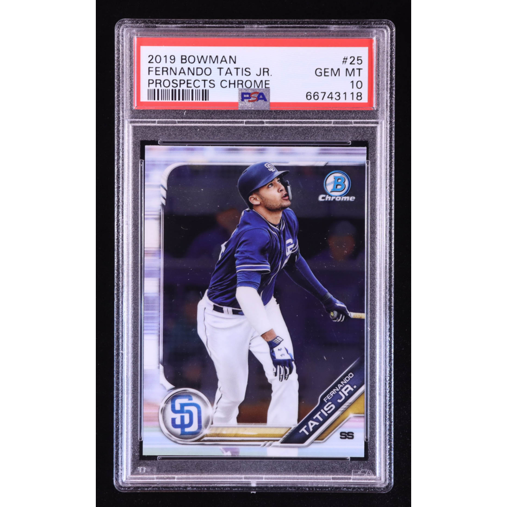 Fernando Tatis Jr. 2019 Bowman Chrome Prospects #BCP25 RC (PSA 10) at PristineAuction.com
