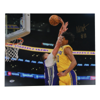 Max Christie Signed Lakers 16x20 Photo (PSA) at PristineAuction.com