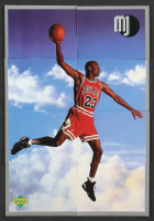 Michael Jordan 1998 Upper Deck MJ Sticker Collection Set of (8) Puzzle Cards at PristineAuction.com