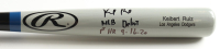 Keibert Ruiz Signed Rawlings Player Model Baseball Bat Inscribed "MLB Debut 1st HR 9-16-20" (Beckett) at PristineAuction.com