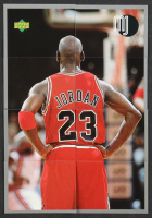 Michael Jordan 1998 Upper Deck MJ Sticker Collection Set of (8) Puzzle Cards at PristineAuction.com