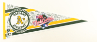 Bob Welch Signed Vintage 1988 Athletics World Series Full-Size Felt Pennant (Beckett) at PristineAuction.com