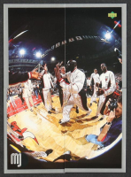 Michael Jordan 1998 Upper Deck MJ Sticker Collection Set of (4) Puzzle Cards at PristineAuction.com