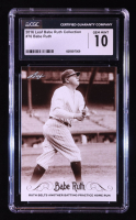 Babe Ruth 2016 Leaf Babe Ruth Collection #76 (CGC 10) at PristineAuction.com