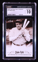 Babe Ruth 2016 Leaf Babe Ruth Collection #13 (CGC 10) at PristineAuction.com
