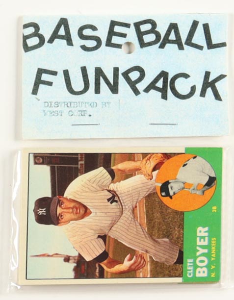 1963 Topps Baseball Card Fun Pack with (10) Cards at PristineAuction.com 1963 Topps Baseball Card Fun Pack with (10) Cards at PristineAuction.com