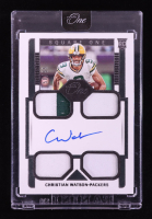 Christian Watson 2022 Panini One #78 Jersey Autograph RC #50/99 at PristineAuction.com