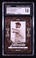 Babe Ruth 2016 Leaf Babe Ruth Collection Career Achievements #CA10 (CGC 10) at PristineAuction.com