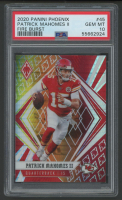 Patrick Mahomes II 2020 Panini Phoenix Fire Burst #45 (PSA 10) at PristineAuction.com