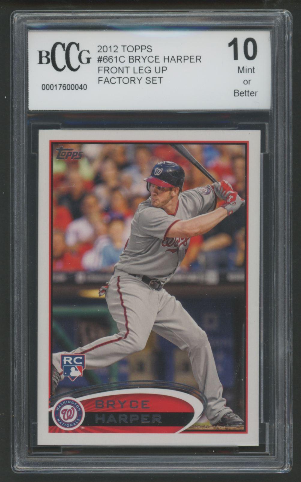 Bryce Harper 2012 Topps #661C RC / Factory Set (BCCG 10) at PristineAuction.com Bryce Harper 2012 Topps #661C RC / Factory Set (BCCG 10) at PristineAuction.com