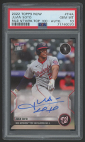 Juan Soto 2022 Topps Now Top 100 Autographs #T4A #67/99 (PSA 10) at PristineAuction.com
