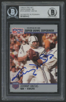 Johnny Unitas Signed 1990-91 Pro Set Super Bowl #134 (BGS) at PristineAuction.com