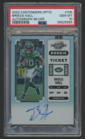 Breece Hall 2022 Contenders Contenders Optic Silver Autograph #105 (PSA 10) at PristineAuction.com