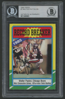 Walter Payton Signed 1986 Topps RB #7 (BGS) at PristineAuction.com