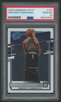 Anthony Edwards 2020 Donruss Optic RR #151 RC (PSA 10) at PristineAuction.com