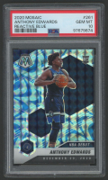 Anthony Edwards 2020-21 Panini Mosaic Mosaic Reactive Blue #261 RC (PSA 10) at PristineAuction.com