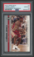 LeBron James 2003-04 Upper Deck Phenomenal Beginning LeBron James #8 RC (PSA 10) at PristineAuction.com
