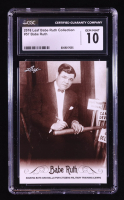 Babe Ruth 2016 Leaf Babe Ruth Collection #57 (CGC 10) at PristineAuction.com