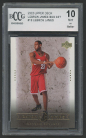 Lebron James 2003 Upper Deck Lebron James Box Set #16 (BCCG 10) at PristineAuction.com