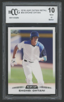 Shohei Ohtani 2018 Leaf Ohtani Retail #04 RC (BCCG 10) at PristineAuction.com