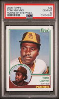 Tony Gwynn 2006 Topps Rookie of the Week #22 (PSA 10) at PristineAuction.com