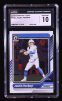 Justin Herbert 2024 Donruss Optic #106 (CGC 10) at PristineAuction.com