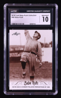 Babe Ruth 2016 Leaf Babe Ruth Collection #48 (CGC 10) at PristineAuction.com